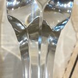 set of 6 antique cut crystal wine glasses in tulip shape from the pres