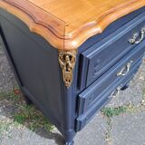 Painted Louis XV style chest of drawers