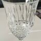 Set of 6 white wine glasses, Bohemian crystal. Regency/Empire style, 17.5 cm
