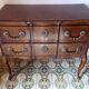 Small "crossbow" chest of drawers, Louis XV style, in walnut