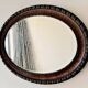Edwardian Oval Wall Mirror Bevelled Edge