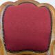 Oak and fabric captain's chair - swivel, antique studded finish