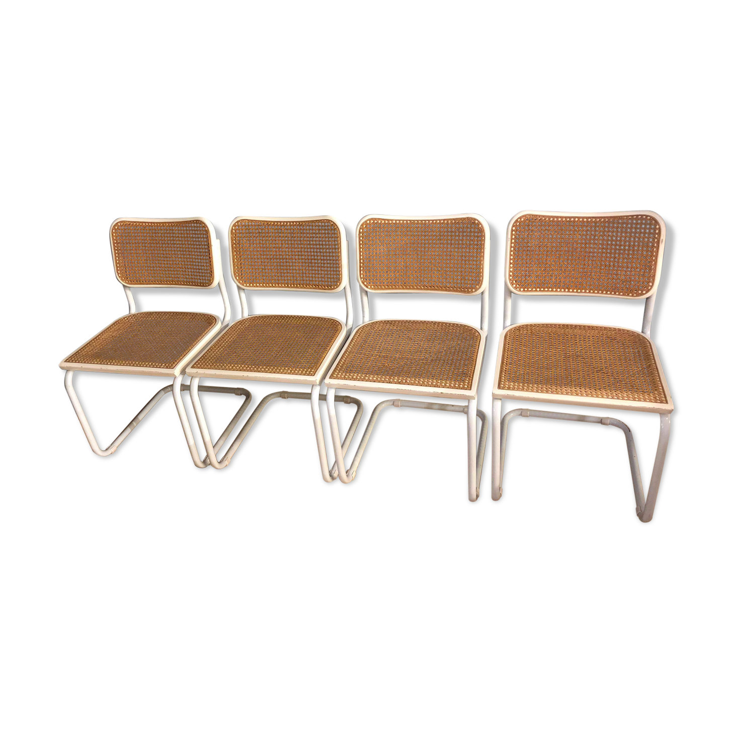 Set of 4 chairs by Marcel Breur model B32 Cesca