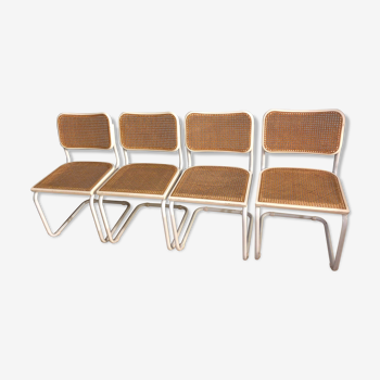Set of 4 chairs by Marcel Breur model B32 Cesca