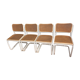 Suite de 4 chaises design par Marcel Breur modèle B32 Cesca