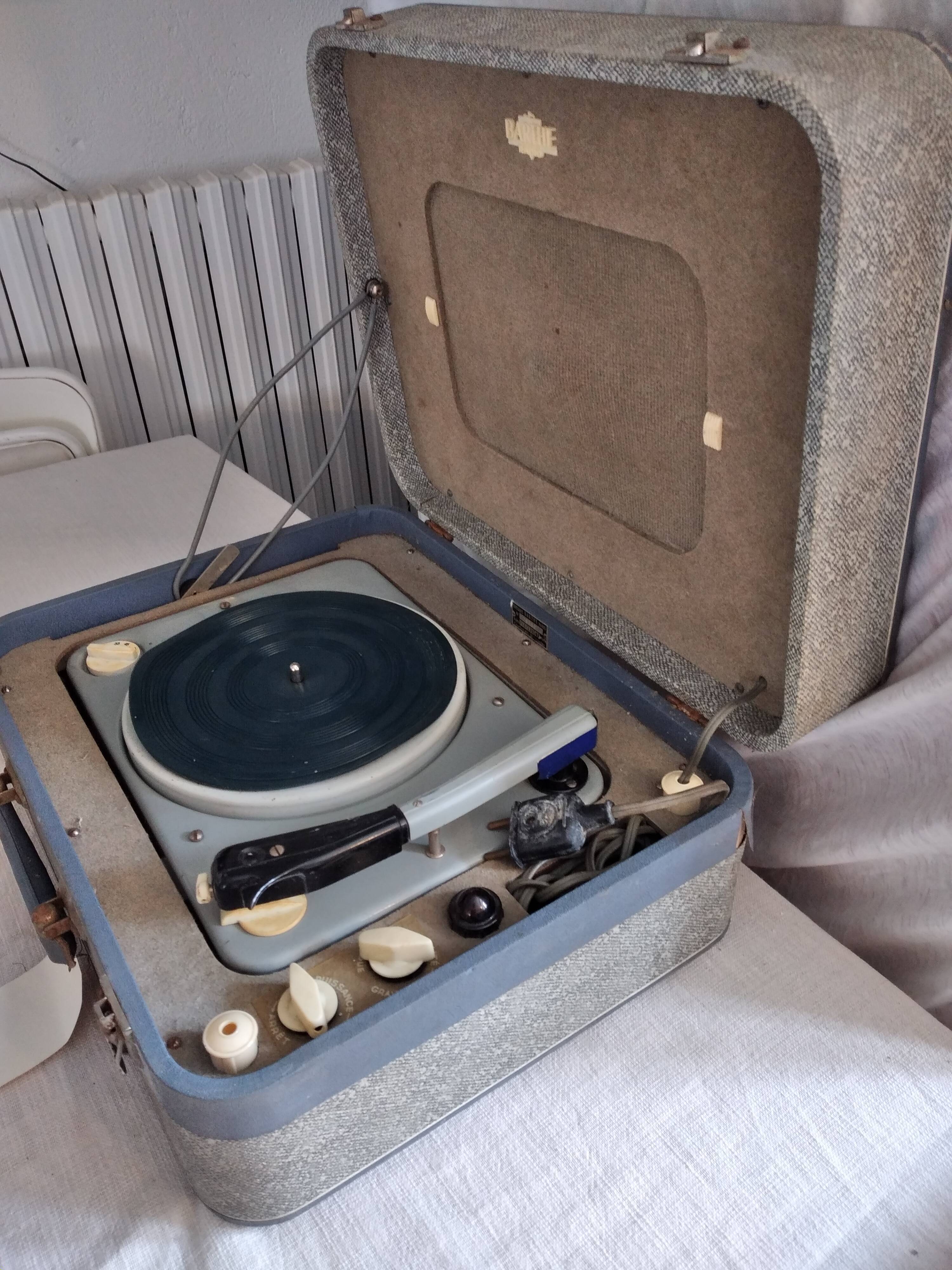 Record player Barthe 60s