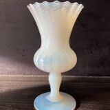 Vase en opaline, verre d'Empoli, Florence Italie 1960