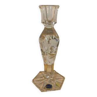 Bohemian crystal candlestick