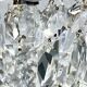 Mid Century Crystal & Brass Chandelier, Czechoslovakia