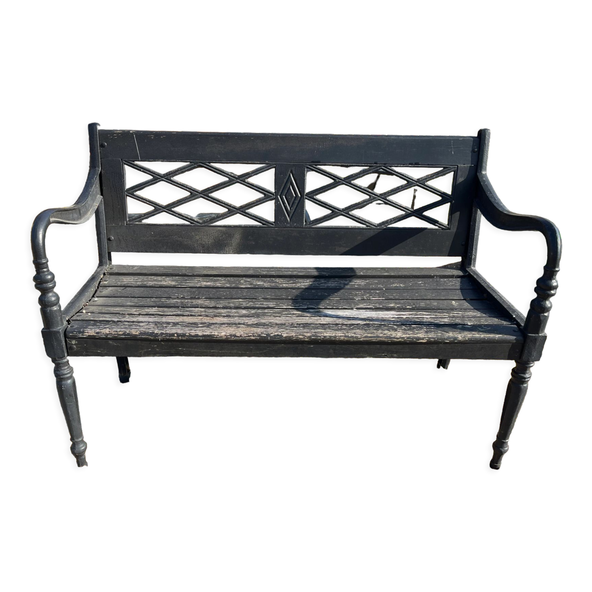 Banc de jardin fonte et bois