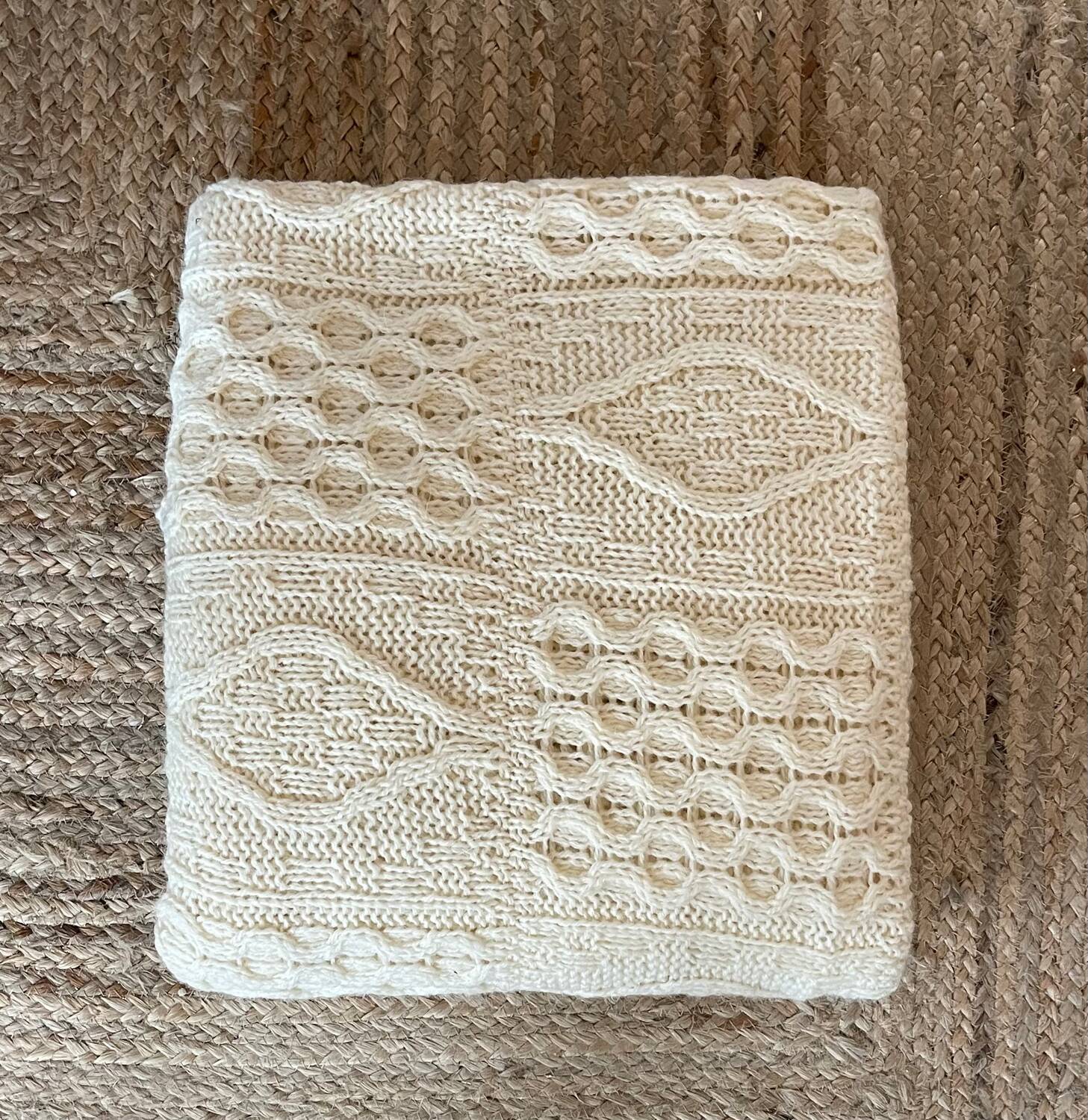 Pure natural wool English blanket