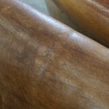 Set of 2 Sheepskin Leather Club Chairs by Nico van Oorschot