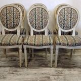 6 Louis XVI style Medallion chairs
