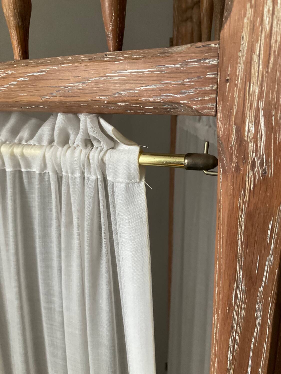 Vintage weathered wooden screen