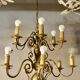 Dutch 2-tier chandelier, 12 light arms, 19th century
