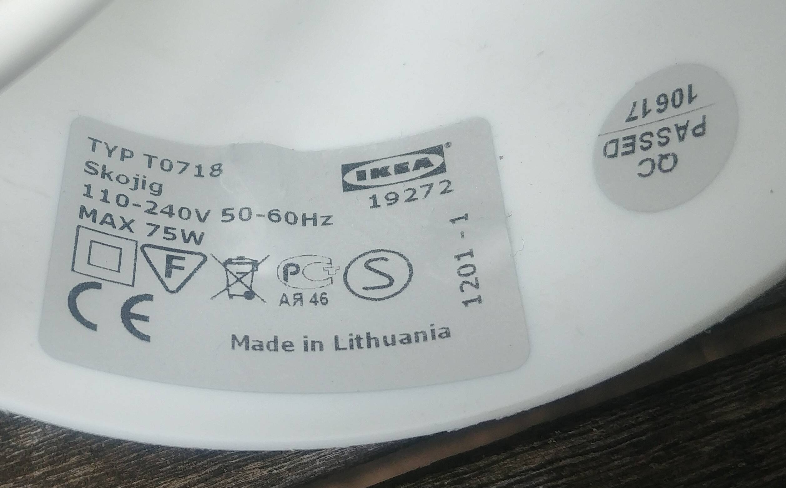 Ikea Skojig pendant light 90s