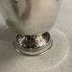 Champagne bucket in silver metal