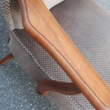 Cocktail armchair with armrests
