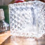 Antique whisky decanter signed r