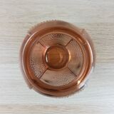 Peach pink glass vase