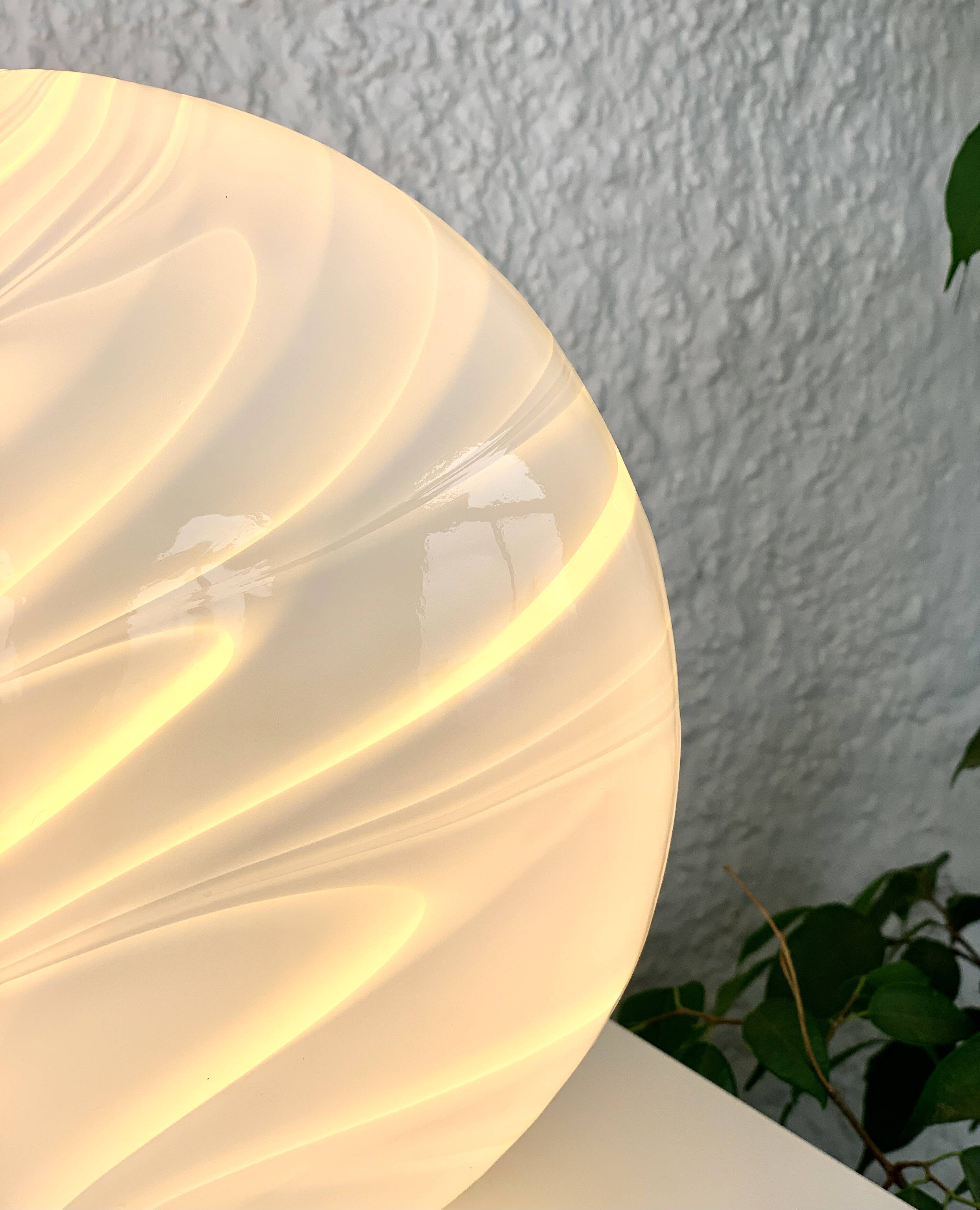 Lens shaped lamp by Vetri Murano, 1970
