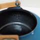 Teapot blue enamelled sheet metal design