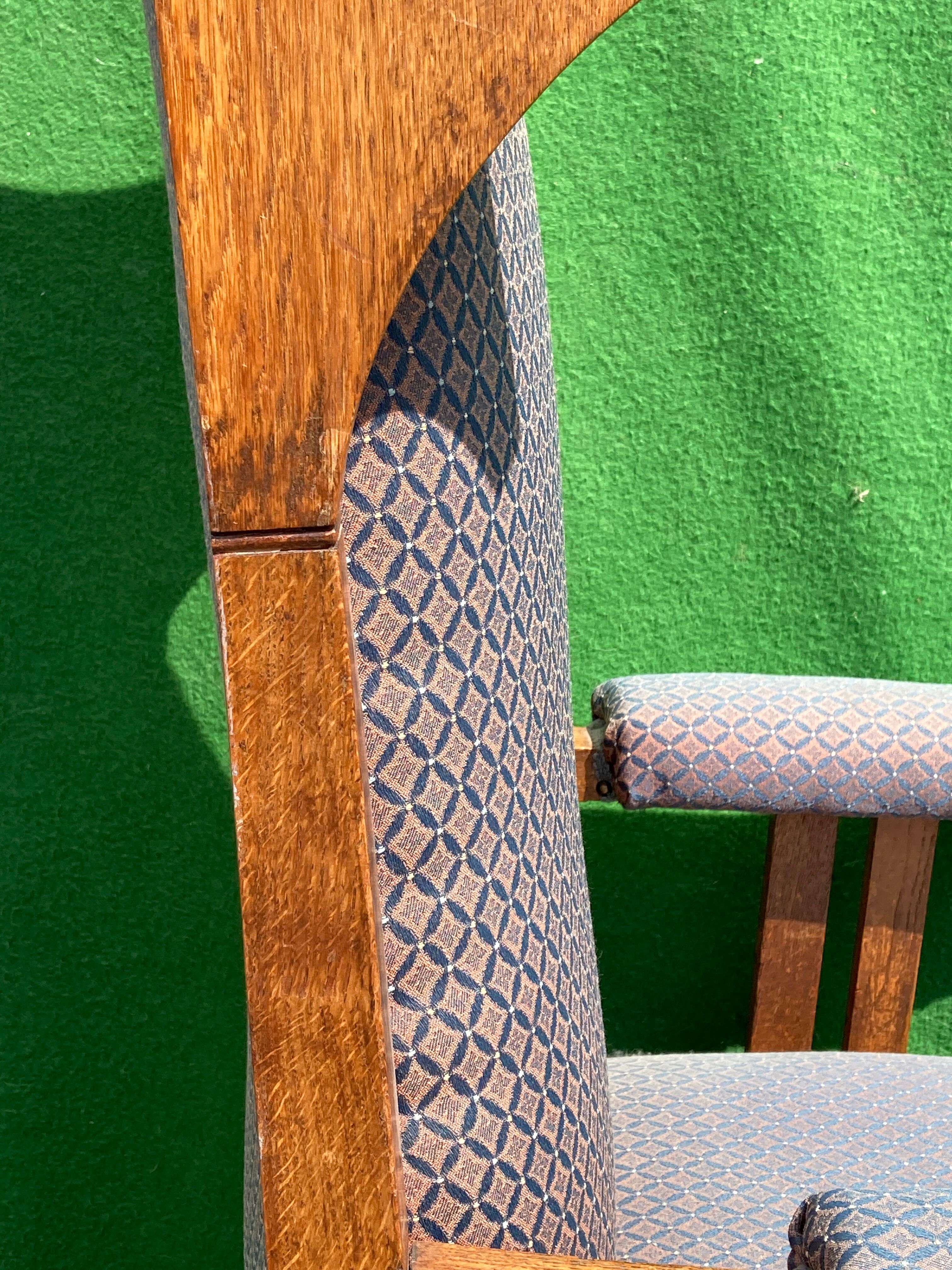 Art nouveau or arts and crafts  wingback chair