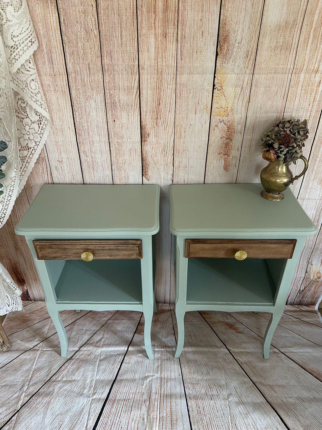 Pair of Louis XV style bedside tables
