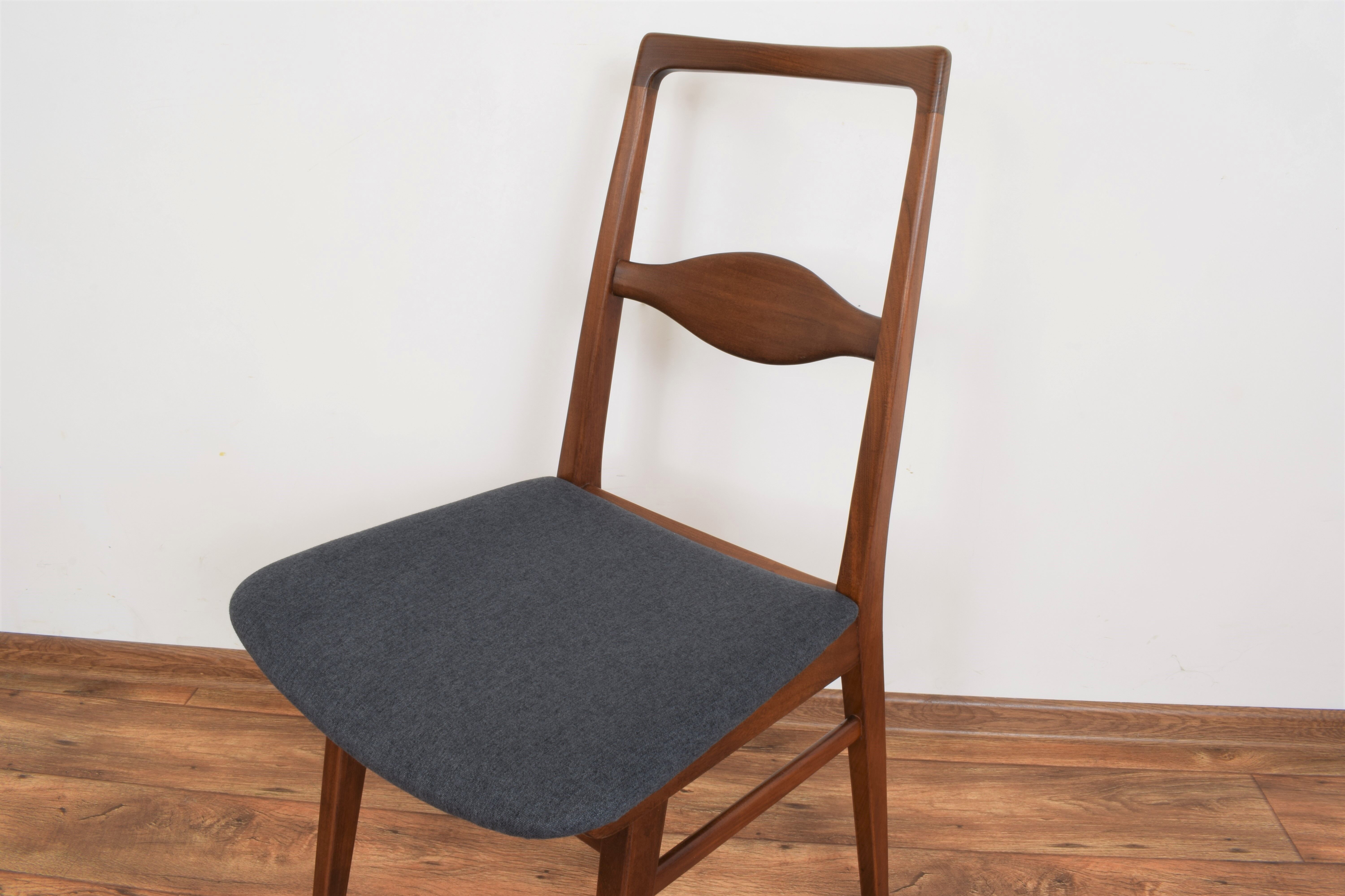 Mid-Century Teak Dining Chairs by Karl Nothhelfer, 1950s, Set of 4