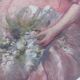 Portrait painting to young girls oil on canvas 19th