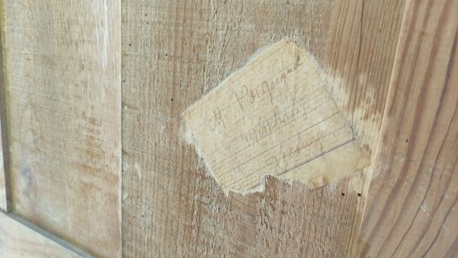 Parisian wardrobe in natural wood