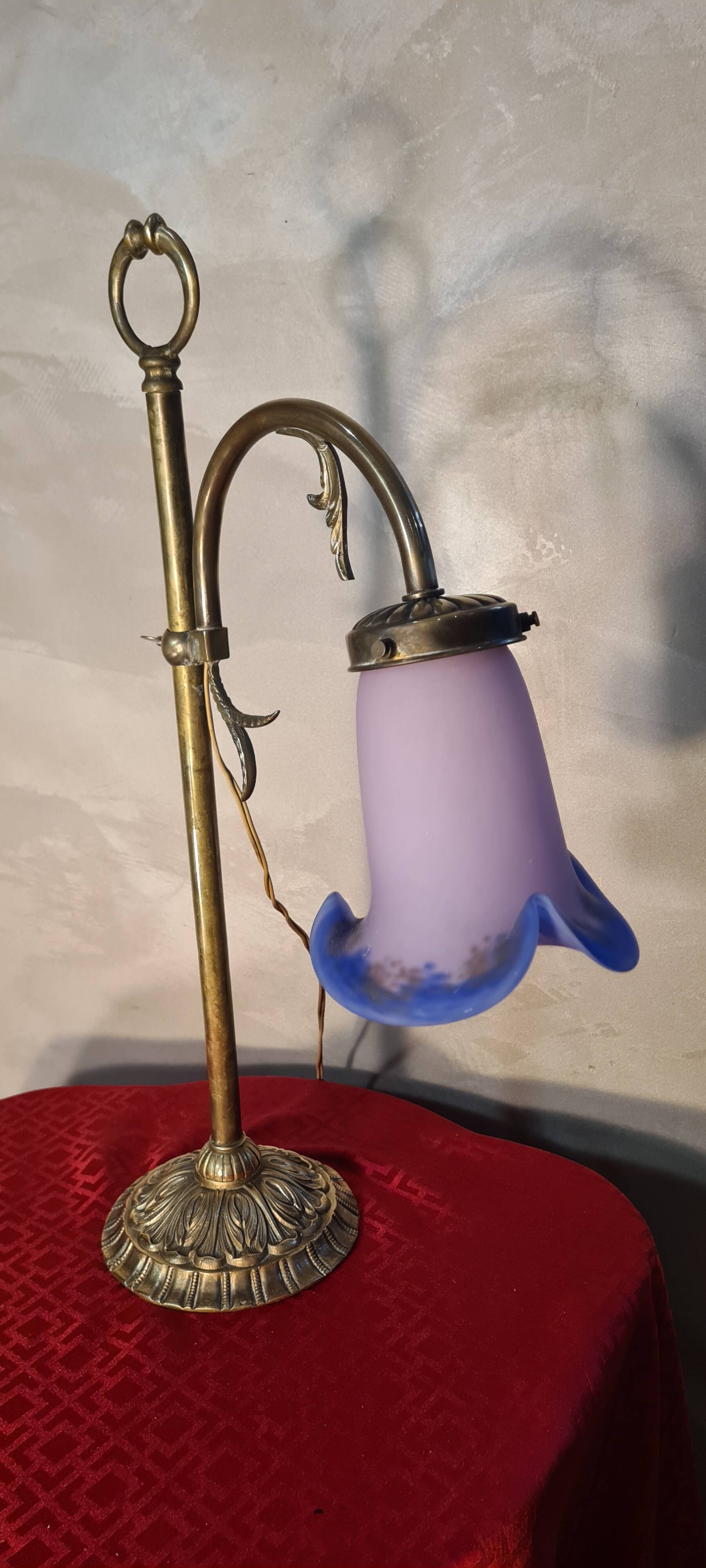 1920 bronze brass desk lamp, 50x34 very good condition