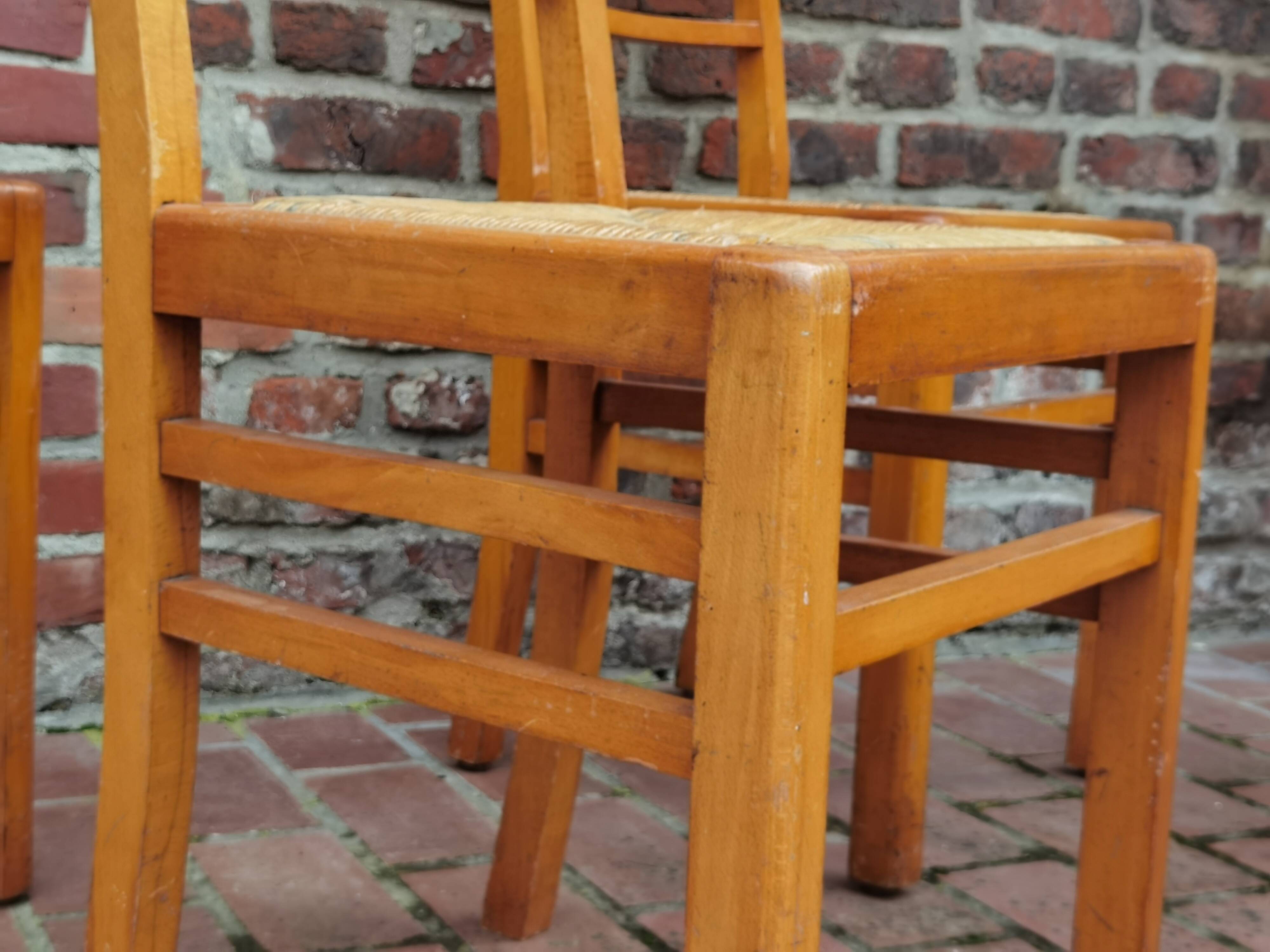 Lot of 6 chairs reconstruction Pierre Cruege