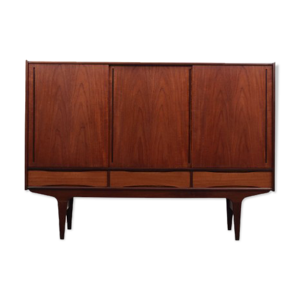 enfilade haut en teck, design danois, années 1960, danemark