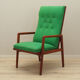 Teak green armchair, Danish design, 1970s, production: Denmark