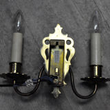 Pair of brass wall sconces by Schroder & Co