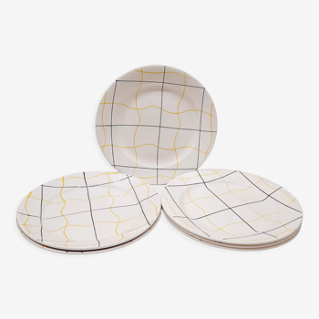 Set 6 assiettes plates Longchamp