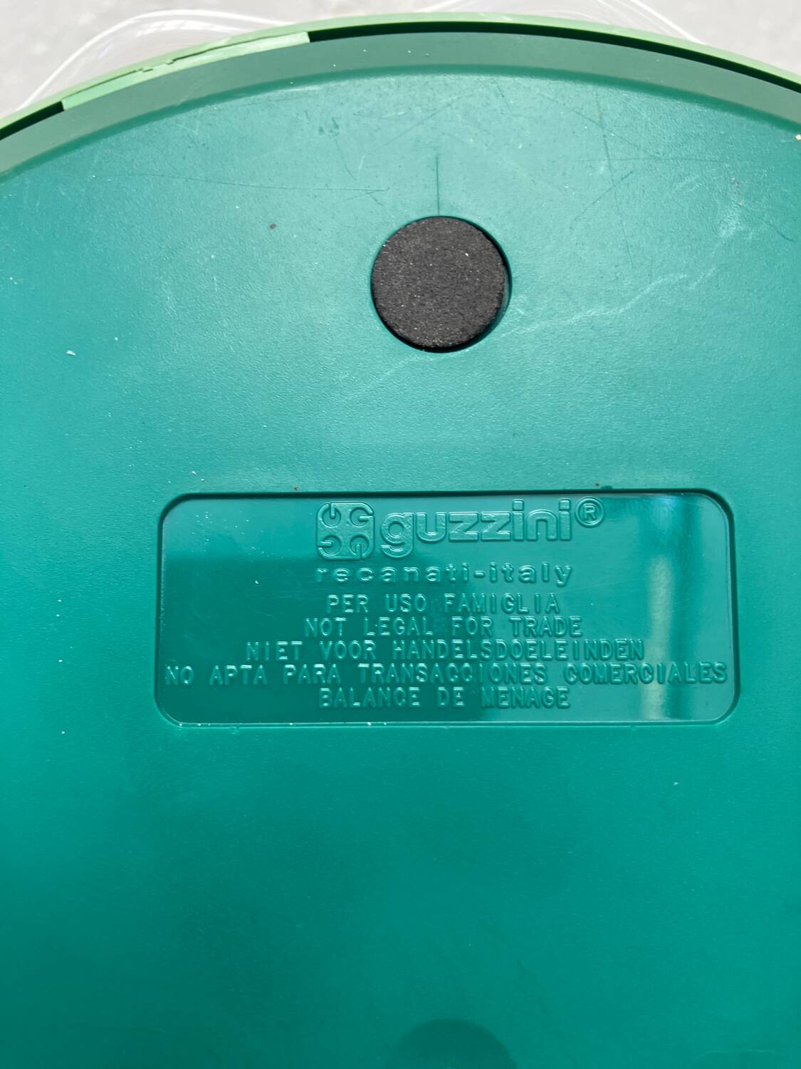 Dolly Guzzini kitchen scale design Ennio Pasini, Guzzini