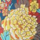 Table lamp in yellow Spanish ceramic, 1960s, new retro Liberty London shade.