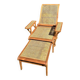 Chaise longue cannée 1930/1950