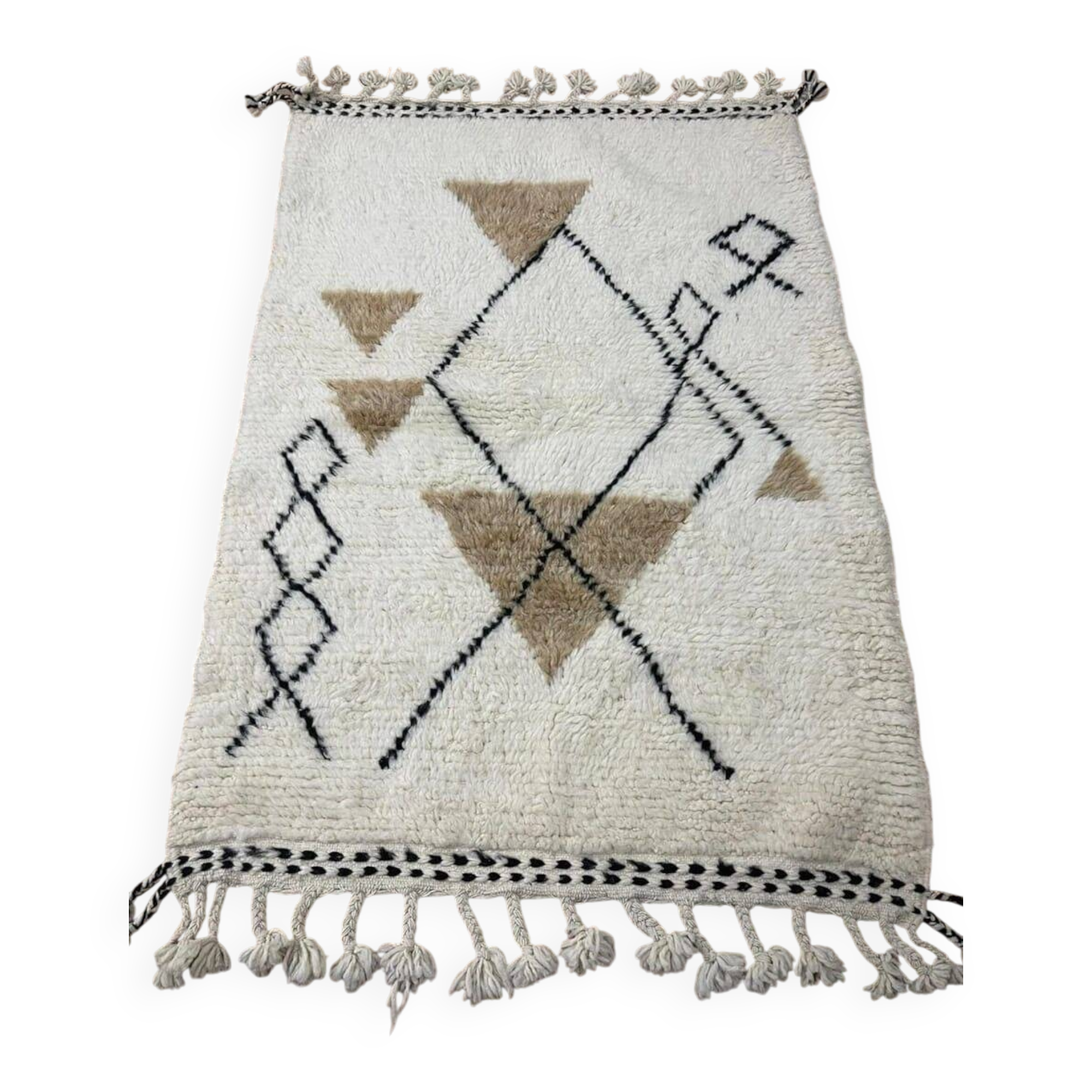 Handmade Beni Mrirt rug size 150 x 250 cm