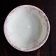 Antique Lunéville earthenware basin/salad bowl, Printanier pattern, red