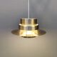 Danish hanging lamp in brass colored aluminum