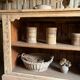 Ancien comptoir en pin massif