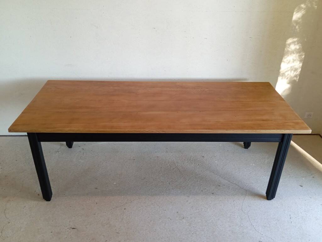 Solid oak farmhouse table 213 cm