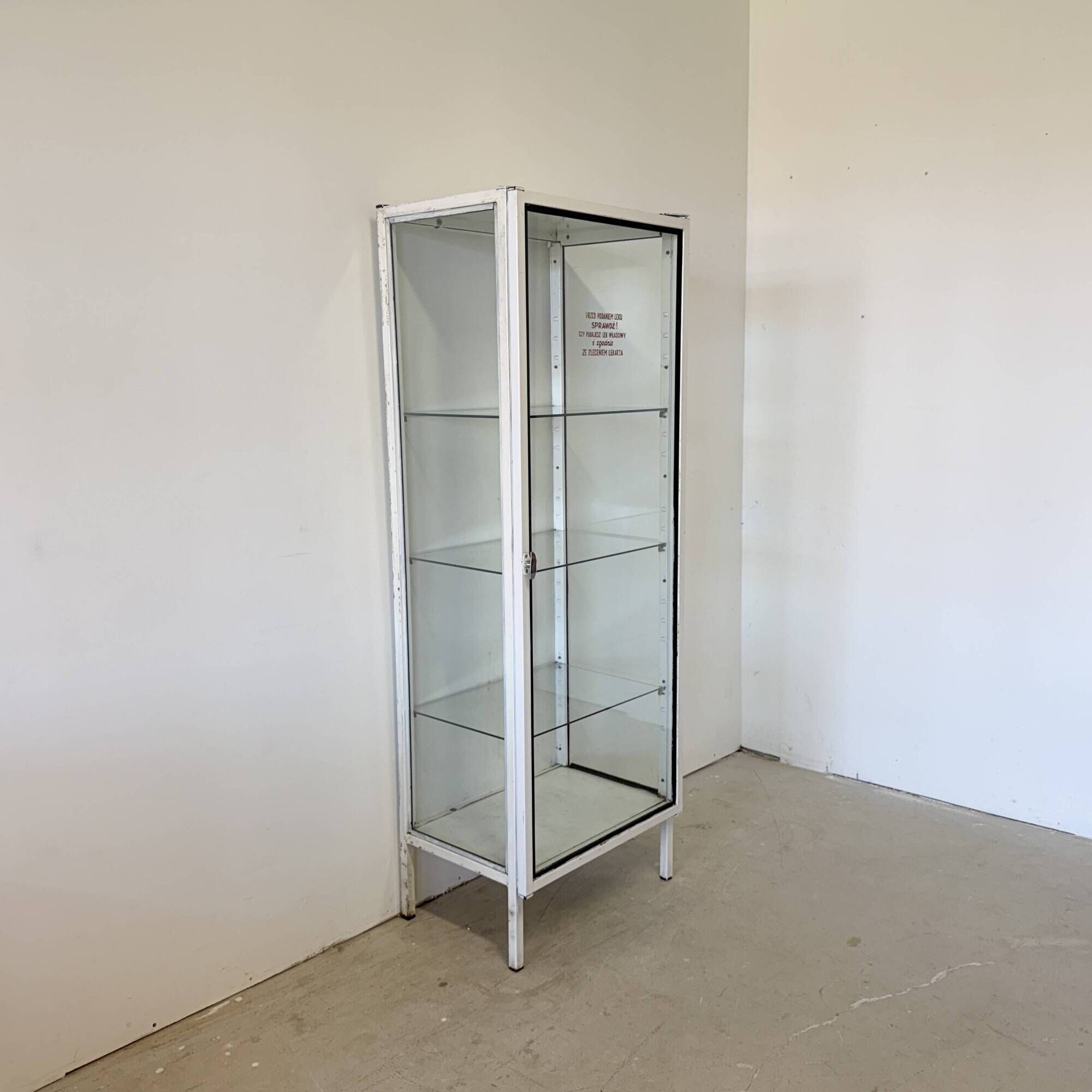 Mid-Century Polish Medical Display Cabinet, 1960s
