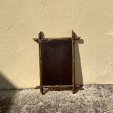 Miroir ancien en bois style bambou