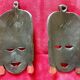 Paire de masques africaines en bois