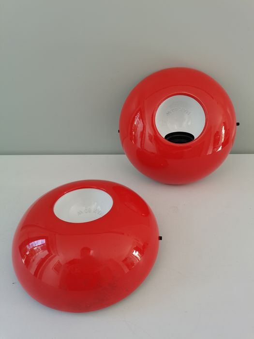 Pair of Wall Lamps Vico Magistretti for Oluce - "Olga"