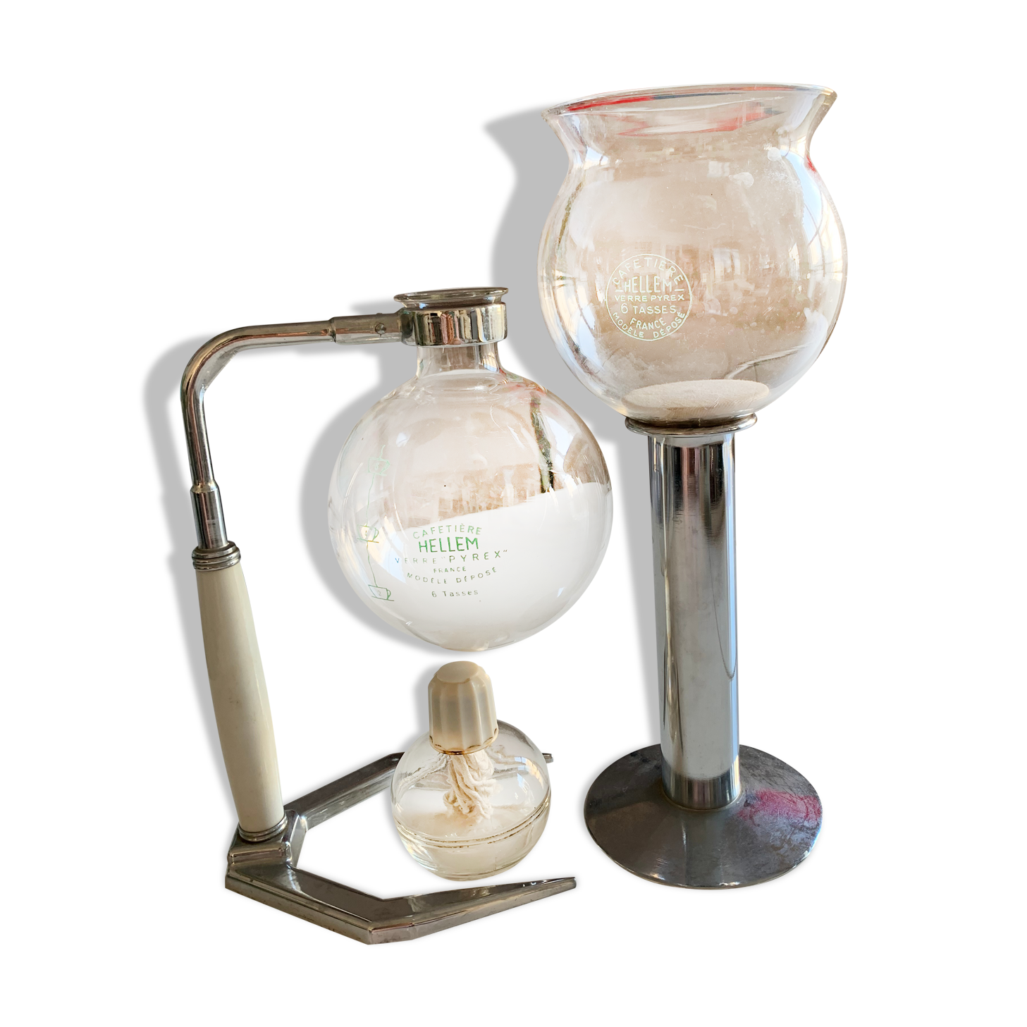 Old vintage depression coffee maker Hellem cona